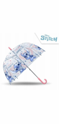 Kids Euroswan Průhledný, automatický, 19palcový, polyesterový deštník Stitch