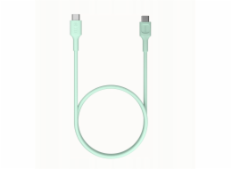 Green Cell Silikonový kabel PowerFlex 100W USB-C-USB-C, 0,3 m, zelený