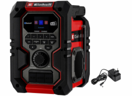 Einhell TE-CR 18 Li DAB+/FM/BT - Solo (rot/schwarz, Bluetooth, AUX, USB, ohne Akku und Ladegerät)