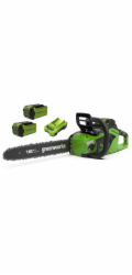 Greenworks 40V řetězová pila 40 cm Greenworks GD40CS18K2X sada nabíječka + 2x 2Ah baterie