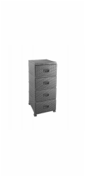 TRITON RATTAN komoda 38x45x90 šedá