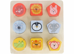 BABU - Dřevěné puzzle SAFARI pro nejmenší