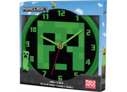 Kids Euroswan Nástěnné hodiny Minecraft 25 cm