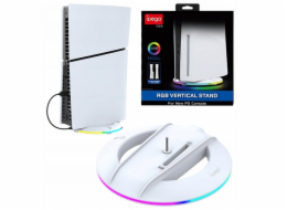 IPEGA P5S025S Vertikální stojan s RGB pro PS5 Slim/PS5 Pro White