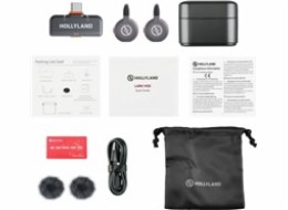 Hollyland LARK M2S Duo Wireless Lavalier Microphone with USB-C Plug (Duo, Space Gray)