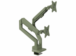 AROZZI ALZARE NEO DUO Forest Green/ stolní držák pro 2 monitory/ plynový píst/ kovový/ mechově zelený