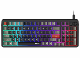 MSI herní klávesnice FORGE GK110/ drátová/ RGB podsvícení/ USB/ CZ+SK layout