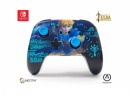 PowerA Vylepšený bezdrátový ovladač pro Nintendo s technologií Lumectra  -  The Legend of Zelda - Wake Up Link PowerA Vylepšený bezdrátový ovladač pro Nintendo s technologií Lumectra  -  The Legend of Zelda - Wake Up Link