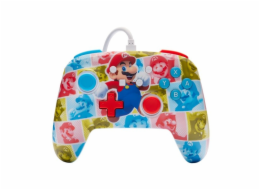 PowerA Vylepšený kabelový ovladač pro Nintendo - Super Mario - Mario Hero Reel PowerA Vylepšený kabelový ovladač pro Nintendo - Super Mario - Mario Hero Reel
