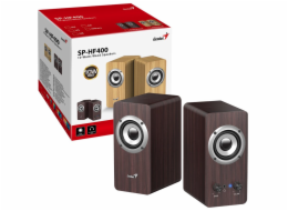 GENIUS repro SP-HF400 Dark Brown/ 2.0/ 10W/ dřevěné/ barva tmavé dřevo