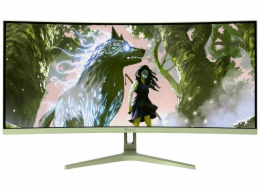 AROZZI NOVA herní monitor 34" 34T2K165 Forest Green/ LED/ 3440x1440/ 165Hz/ VA/ 4000:1/ 1ms/ 2xHDMI/ 2xDP/ mech. zelený