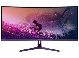 AROZZI NOVA herní monitor 34" 34T2K165 Purple/ LED/ 3440x1440/ 165Hz/ VA/ 4000:1/ 1ms/ 2xHDMI/ 2xDP/ fialový