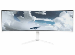 AROZZI NOVA herní monitor 49" 49TUW165 White/ LED/ 5120x1440/ 165Hz/ VA/ 3000:1/ 1ms/ 2xHDMI/ DP/ USB-C/ bílý