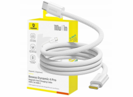 Baseus Dynamic 4 Pro Series Datový Kabel USB-C - USB-C 100W 1m Moon White