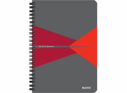 Leitz zápisník Office A5 s kartonovými deskami, drátěná vazba, čtverečkovaný