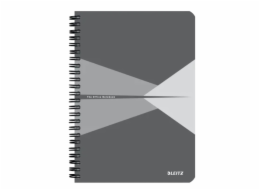 Leitz zápisník Office A5 s kartonovými deskami, drátěná vazba, čtverečkovaný