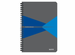 Leitz zápisník Office A5 čtverečkovaný, drátěná vazba, PP desky