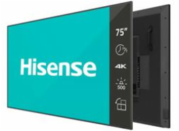 Hisense 75DM66D, 75” 4K UHD IPS Digital Signage Display - 24/7 Operation
