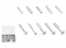 Wadfow Hmoždinka s vrutem sada 162ks