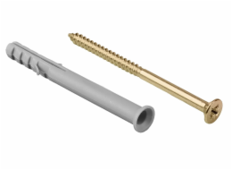 Wadfow Hmoždinka rámová 8x60mm+vrut 5.2x65mm,sada 15 ks