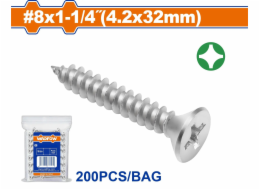 Wadfow&nbsp;Vrut&nbsp;samořezný&nbsp;ZH&nbsp;4.2x32mm,&nbsp;sada&nbsp;200&nbsp;ks