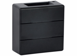 IMMAX LUXLINE venkovní LED nástěnné osvětlení, 6W, 3000K, 240V, IP54, černé