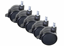 AROZZI Wheel Pack PU Lockable XL/ univerzální sada zamykatelných náhradních koleček pro herní židle