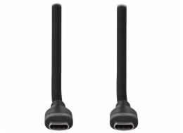 NEDIS kabel USB 2.0/ USB-C zástrčka - USB-C zástrčka/ 60 W/ černý/ box/ 1,5m