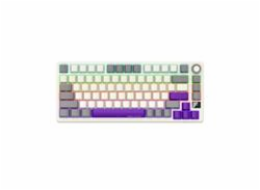 LORGAR Klávesnice KBP7075MW, mechanická, 75%, bezdrátová herní, béžová, CS