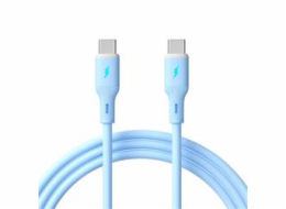 Akyga Kabel USB-C / USB-C 1m AK-USB-68 60W, Blue Silicone