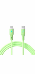 Akyga Kabel USB-C / USB-C 1m AK-USB-69 60W, Green Silicone