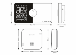 Termostat bezdrátový programovatelný týdenní  SALUS 091PRO-RF