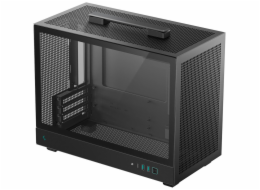 DEEPCOOL skříň CH160 Plus / micro-ATX / USB 3.0 / USB-C / prosklená bočnice / držadlo / černá