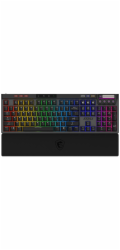 MSI herní klávesnice STRIKE PRO Wireless Silent/ bezdrátová 2,4GHz+BT/ mechanická/ RGB/ USB/ předložka/ CZ+SK layout