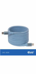 Club3D Kabel magnetický USB-C, 240W PD3.1, 480 Mbps, 2m, modrá