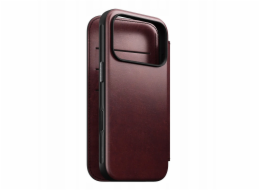 NOMAD pouzdro Modern Leather Folio Magsafe Horween pro iPhone 17 Pro - Burgundy Chromexcel