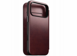 NOMAD pouzdro Modern Leather Folio Magsafe Horween pro iPhone 17 Pro Max - Burgundy Chromexcel