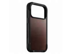 NOMAD kryt Rugged Leather Case Magsafe Horween pro iPhone 17 Pro - Rustic Brown