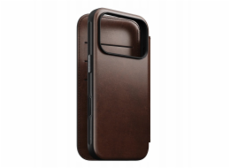 NOMAD pouzdro Modern Leather Folio Magsafe Horween pro iPhone 17 Pro - Rustic Brown