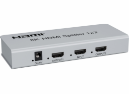 PremiumCord HDMI 2.1 splitter 1-2 porty, 8K@60Hz, 4K@120Hz, 1080p, HDR