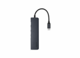 Epico 7v1 hliníkový USB-C 8K hub - inkoustová