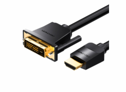 HDMI to DVI (24+1) cable Vention ABFBJ 5m, 4K 60Hz/ 1080P 60Hz (black)