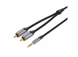 Cable Audio 2xRCA to 3.5mm Vention BCNBI 3m (grey)