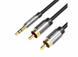Cable Audio 2xRCA to 3.5mm Vention BCFBD 0.5m (black)
