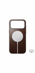 NOMAD kryt Modern Leather Case Magsafe Horween pro iPhone 17 Pro Max - Rustic Brown