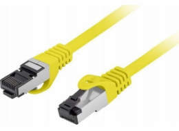 Lanberg Patchcord cat.8.1 S/FTP LSZH CU 0,5m žlutý, fleke schválený