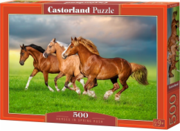 Castor 500dílné puzzle Koně běžící na jaře