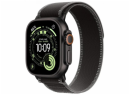 Apple Hodinky Ultra 3 GPS + Cellular 49mm černé titanové pouzdro, černý/uhlově šedý řemínek Trail – velikost M/L