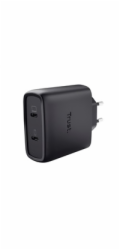 TRUST MAXO 65W 2P USB-C GAN CHARGER BLK