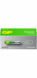 GP 1x40 super alkalických baterií 1,5 V AAA Micro